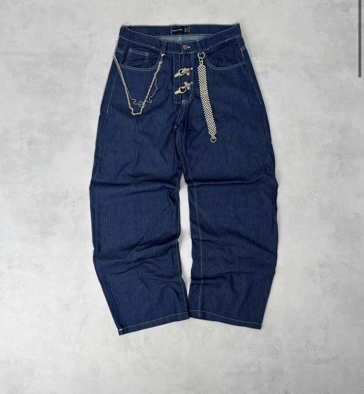 Baggy Oversize Chain Indigo