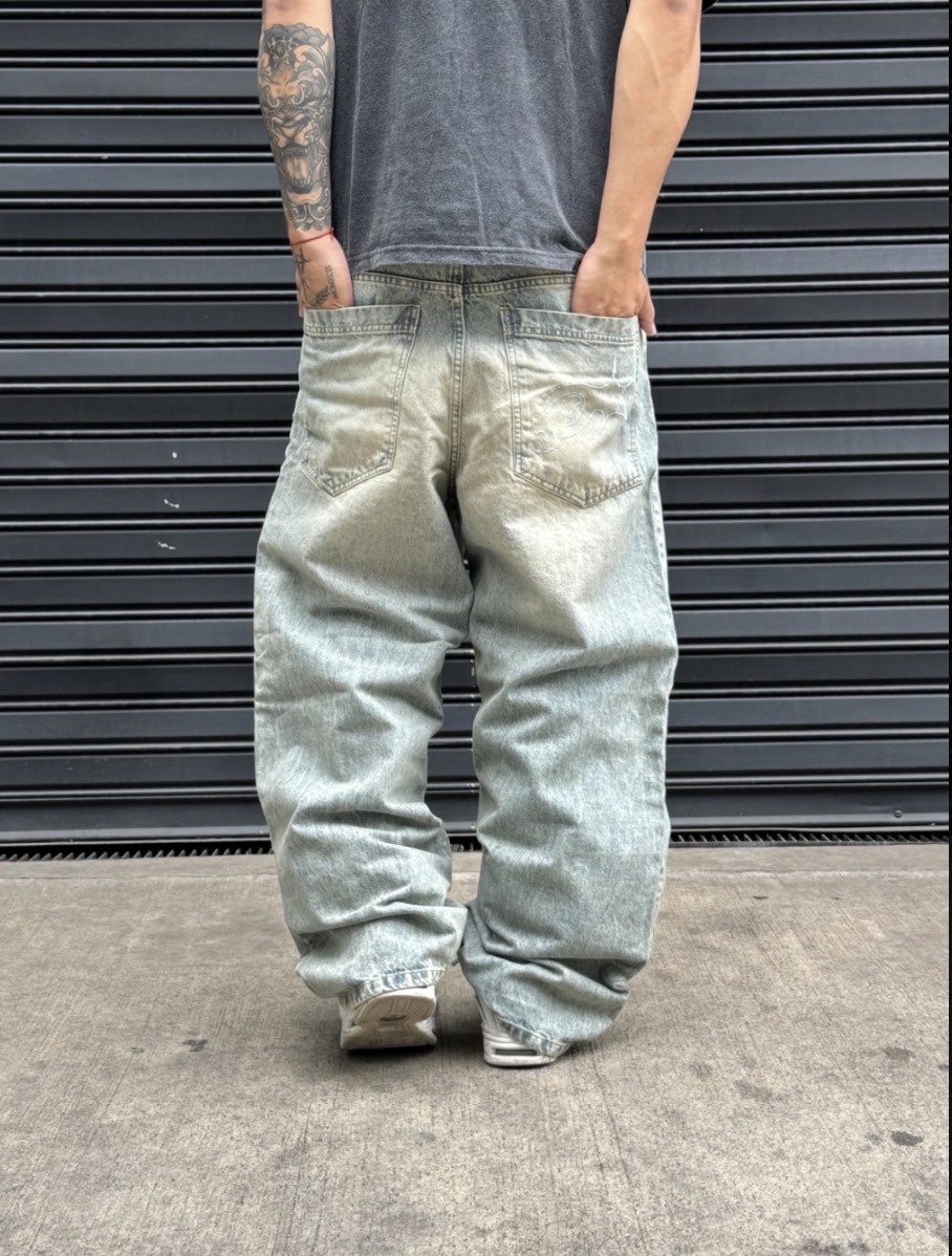 Baggy Oversize Sand Dirty Wash — vista 2