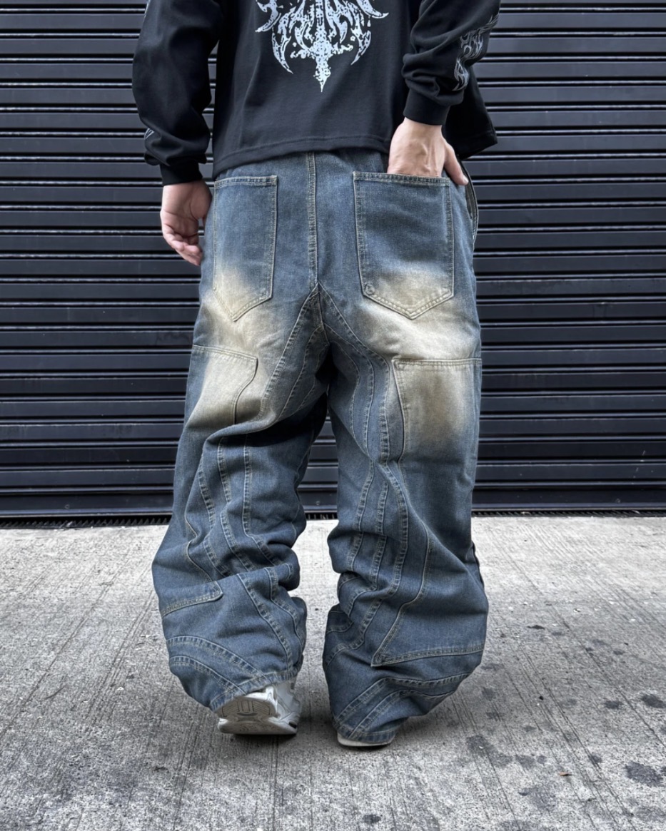 Baggy Oversize Vintage Patchwork — vista 2