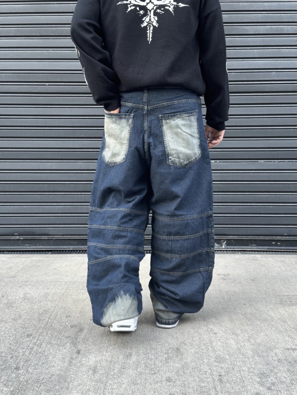 Baggy Oversize X-Strap Dirty Wash — vista 2