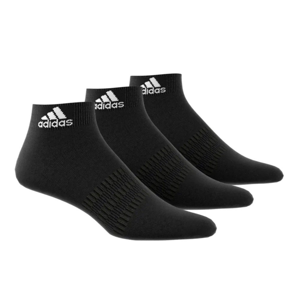 Pack x3 Medias Tobilleras Adidas Negras
