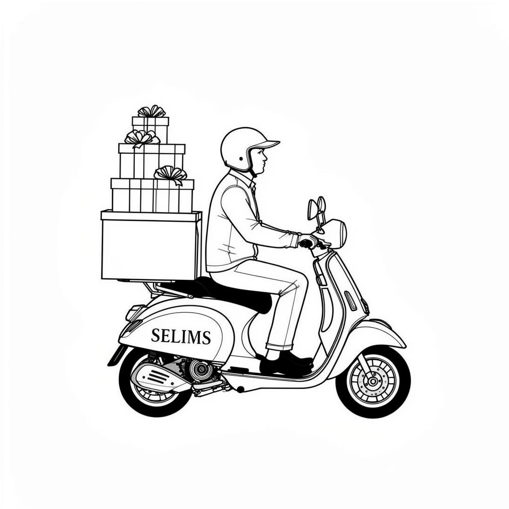 Mensajería Selims en moto