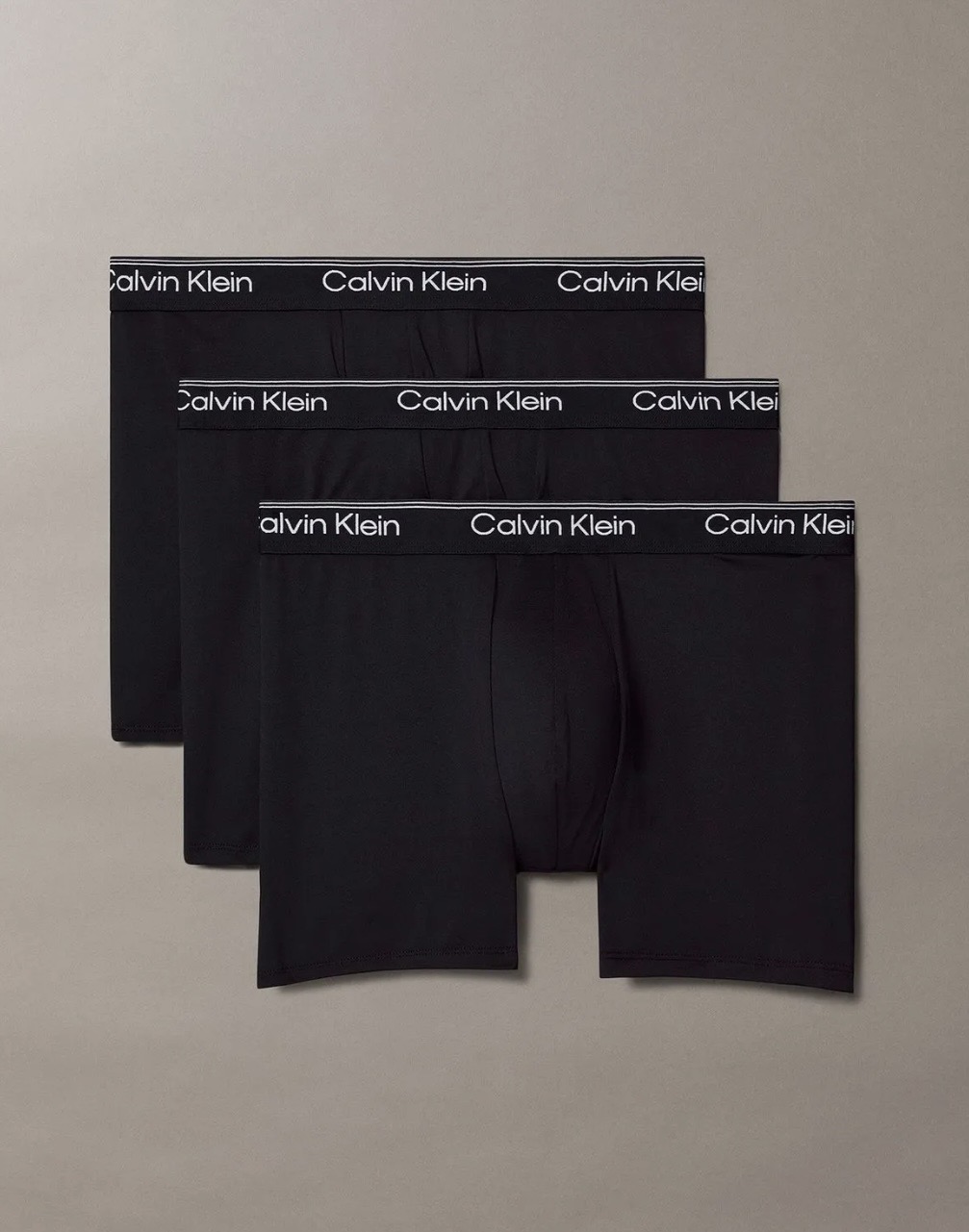 Pack de 3 Boxers Sueltos Largos Calvin Klein — Microfibre Stretch