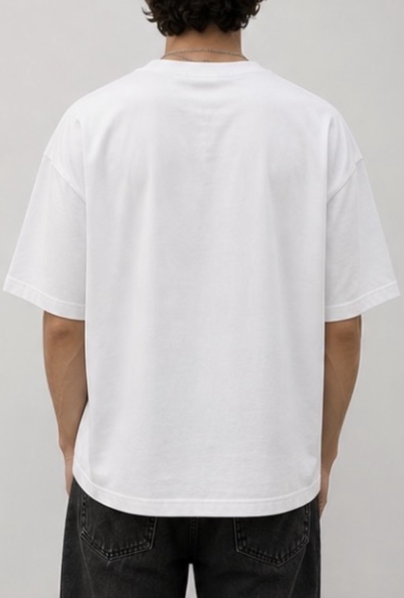 Remera Oversize Essential Blanca — vista 2