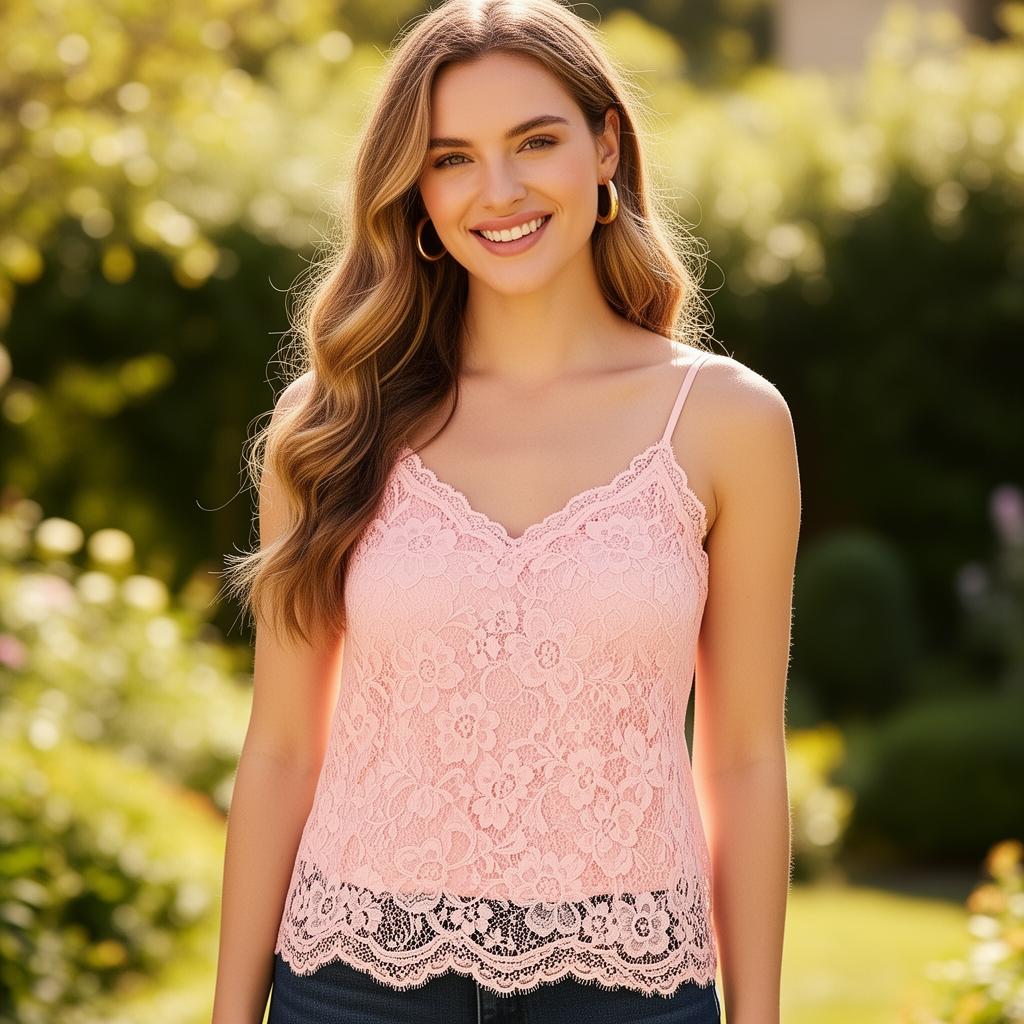 Top sin aro Blush rosa SALE